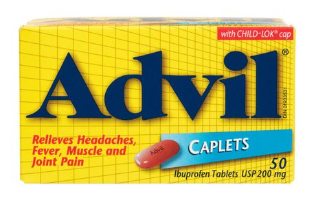 Advil Caplets 200mg, 50