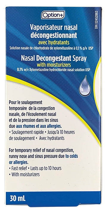 An image of OPTION+ SP NASAL DECONGESTION&MOISTURIZING 30ML by  First Care Pharmacy