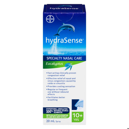 An image of HYDRASENSE EUCALYPTUS 20ML by  Bayer Inc., Consumer Care Division