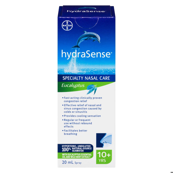 An image of HYDRASENSE EUCALYPTUS 20ML by  Bayer Inc., Consumer Care Division