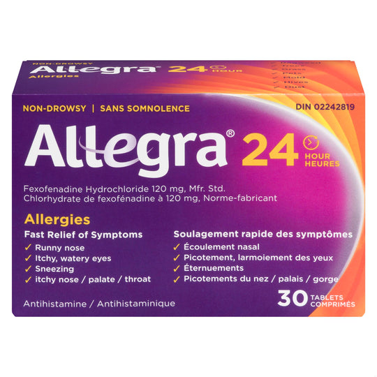 An image of ALLEGRA 24 HOURS TB 120MG 30 by  First Care Pharmacy