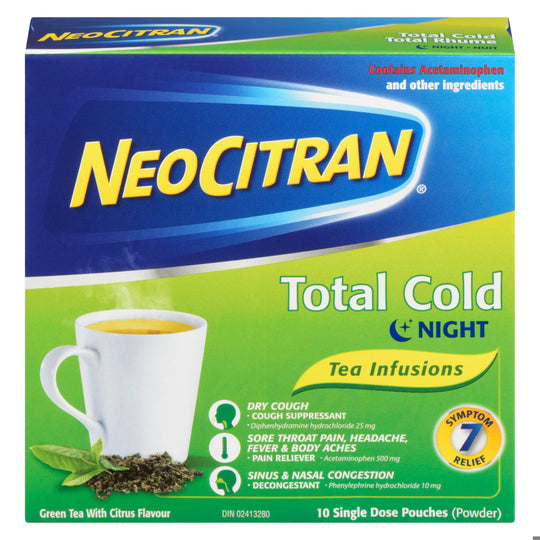 An image of NEO CITRAN TOTAL COLD TEA INFUSION 10 by  GlaxoSmithKline Inc.