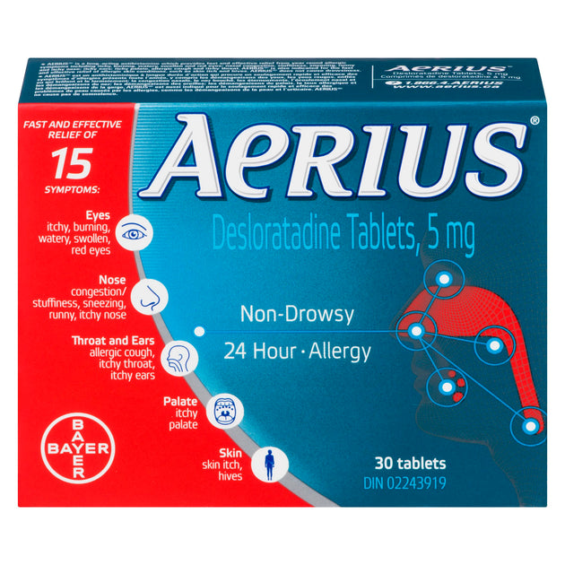An image of AERIUS TB 5MG 30 by  First Care Pharmacy