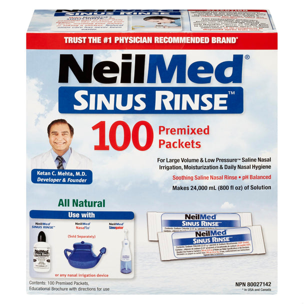 An image of NEILMED SINUS RINSE REFILL 100 by  Nutravite Pharmaceuticals Inc