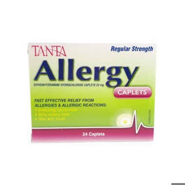 An image of ALLERGY DIPHENHYDRAMINE TB 25MG TANTA 24 by  First Care Pharmacy