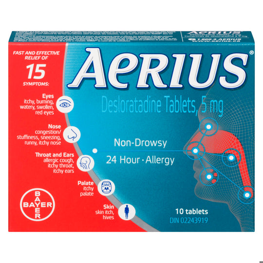 An image of AERIUS 5MG TB 10 by  First Care Pharmacy