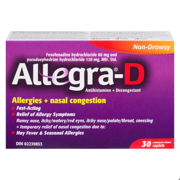 An image of ALLEGRA D TB 30 by  Canderm Pharma Inc.