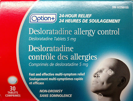 An image of OPTION+ DESLORATADINE TB 5MG 30 by  First Care Pharmacy