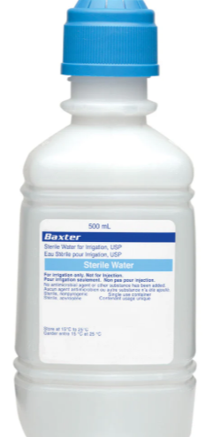 An image of STERILE WATER FOR IRRIGATION USP 500ML by  Baxter Corp.