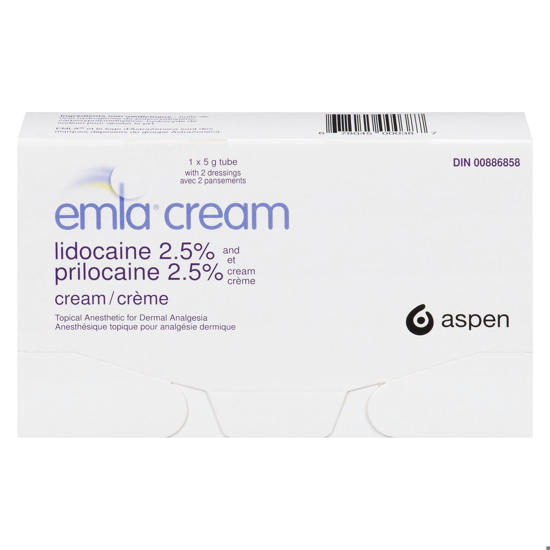 An image of EMLA CR W/2 DRESSINGS 5G by  First Care Pharmacy