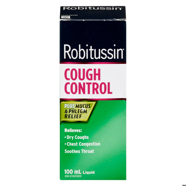 An image of ROBITUSSIN DM COUGH CONTROL SYR 100ML by  GlaxoSmithKline Inc.