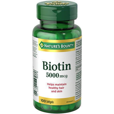 Nb Biotin 5000mcg SOFTGELS | 100 Tablets
