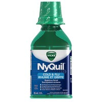 Vicks Nyquil Cold & Flu Nighttime Relief Original Flavour Liquid (236 mL)