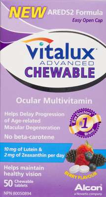 Vitalux Advance Chewable Cplt, 50