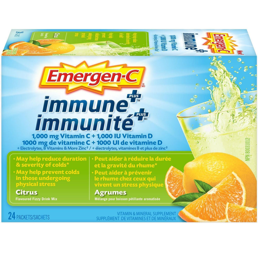 EMERGEN C IMMUNE+ VIT-C CITRUS PD |  24 Packets