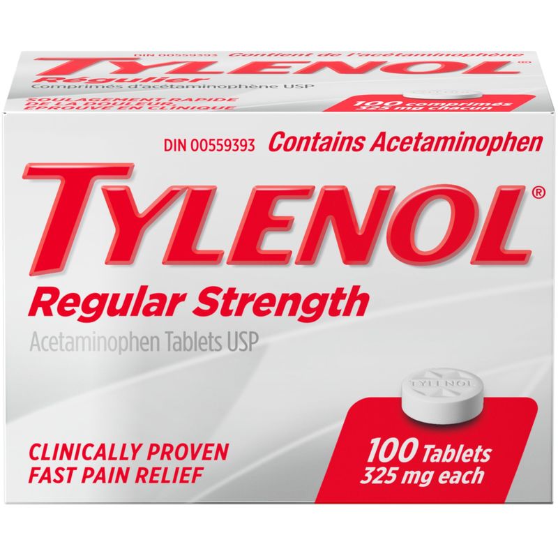 Tylenol Rg Tb 325mg, 100