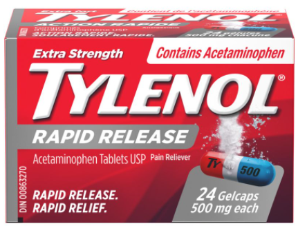 Tylenol Xst Rapid Release Gelcaps, 24