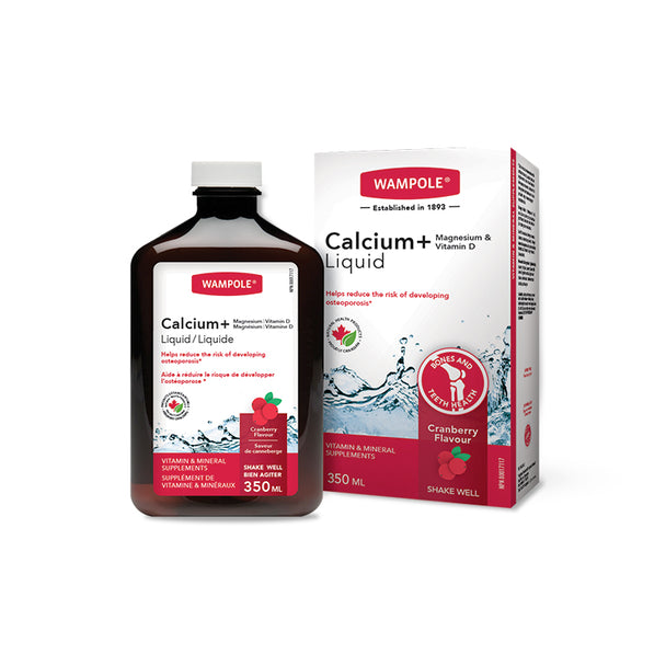 Calcium&Magnesium W/Vitamin D Cranberry Liq, 350 by  First Care Pharmacy