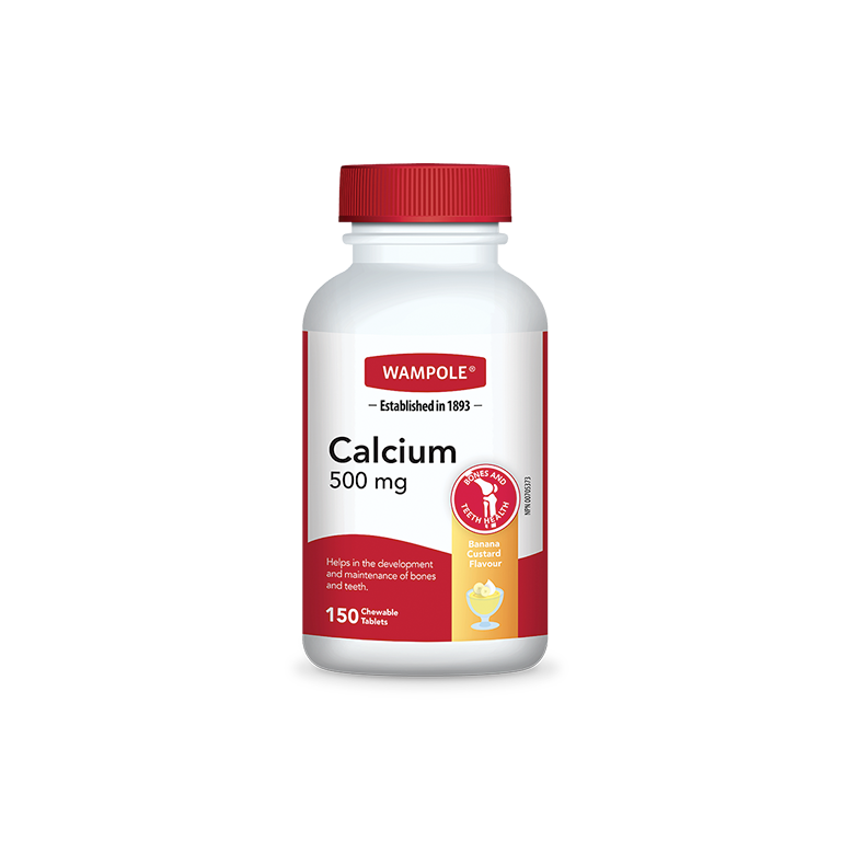 Calcium Chew Tab 500mg Banana Wampole | 150 Tablets