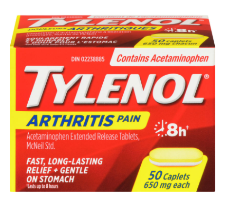 Tylenol Arthritis Pain Caplets, 650mg, 50