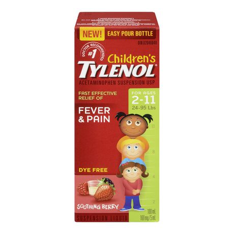 Tylenol Child Dye Free Berry, 100