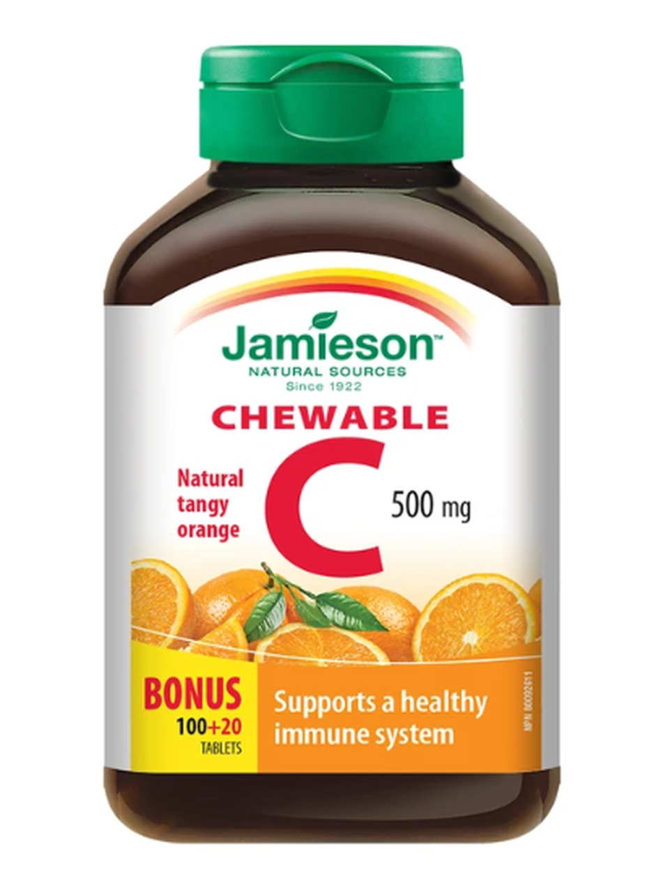 Vitamin C Tb Chew Orange 500mg |  100+20 Tablets