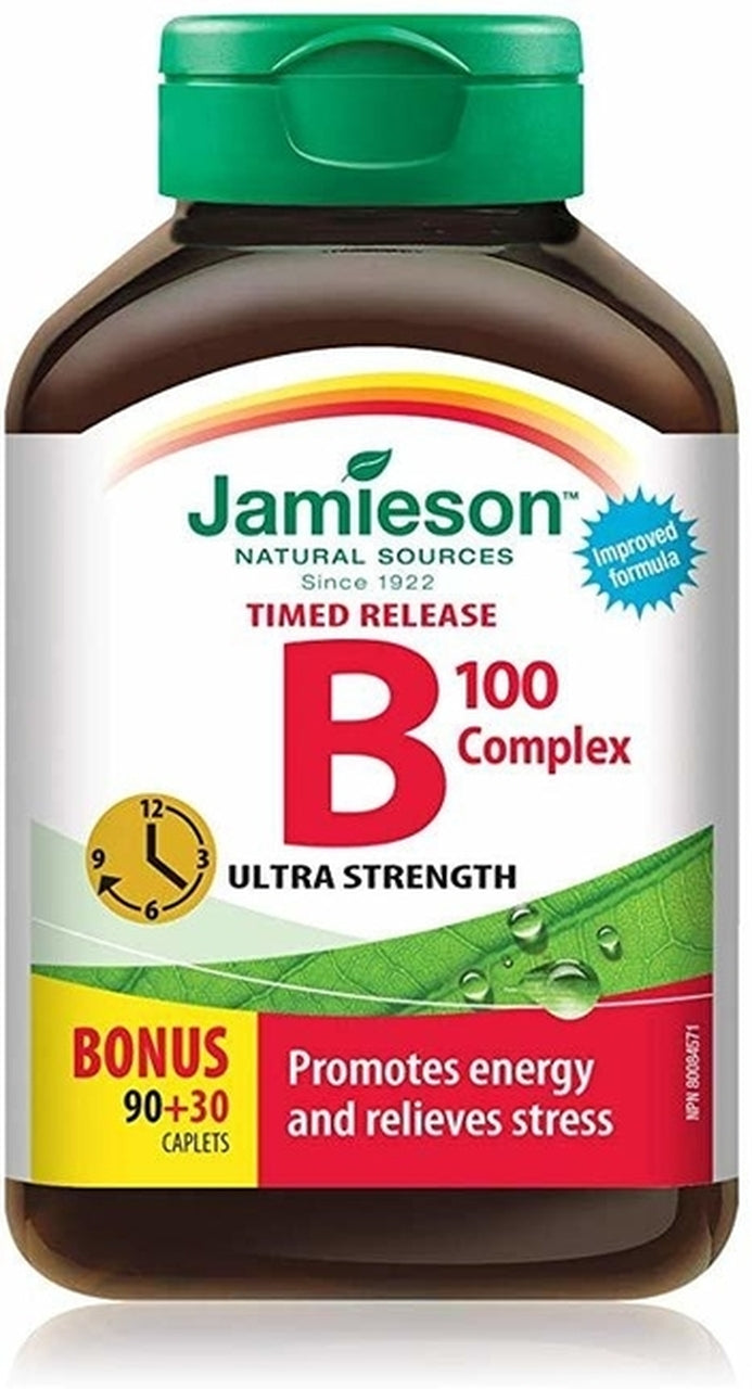 Valiant B Vitamin B 100 Complex Timed Release Cplt Jam 90+30 | 120 Tablets
