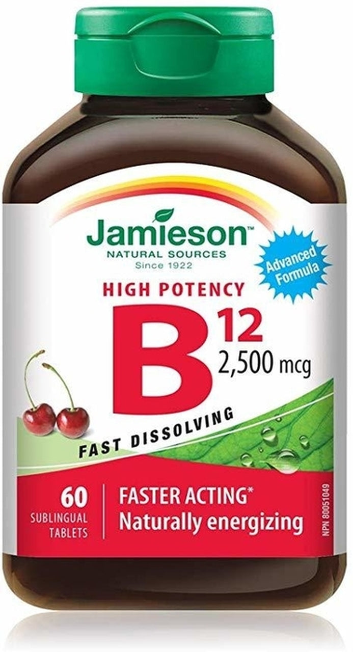 Vitamin B12 2500mcg Sublingual Tb | 60 Tablets