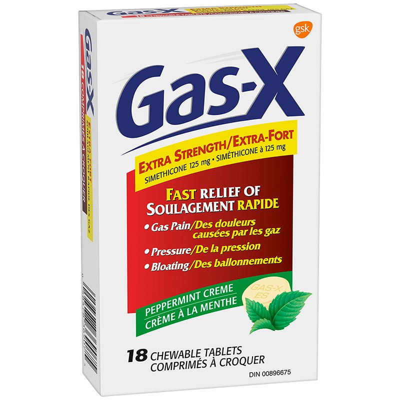 Gas-X Extra Strength Fast Gas Relief Chewables 18 Tablets