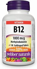 Vitamin B12 Sublingual Tb 1000mcg 60+20, 80