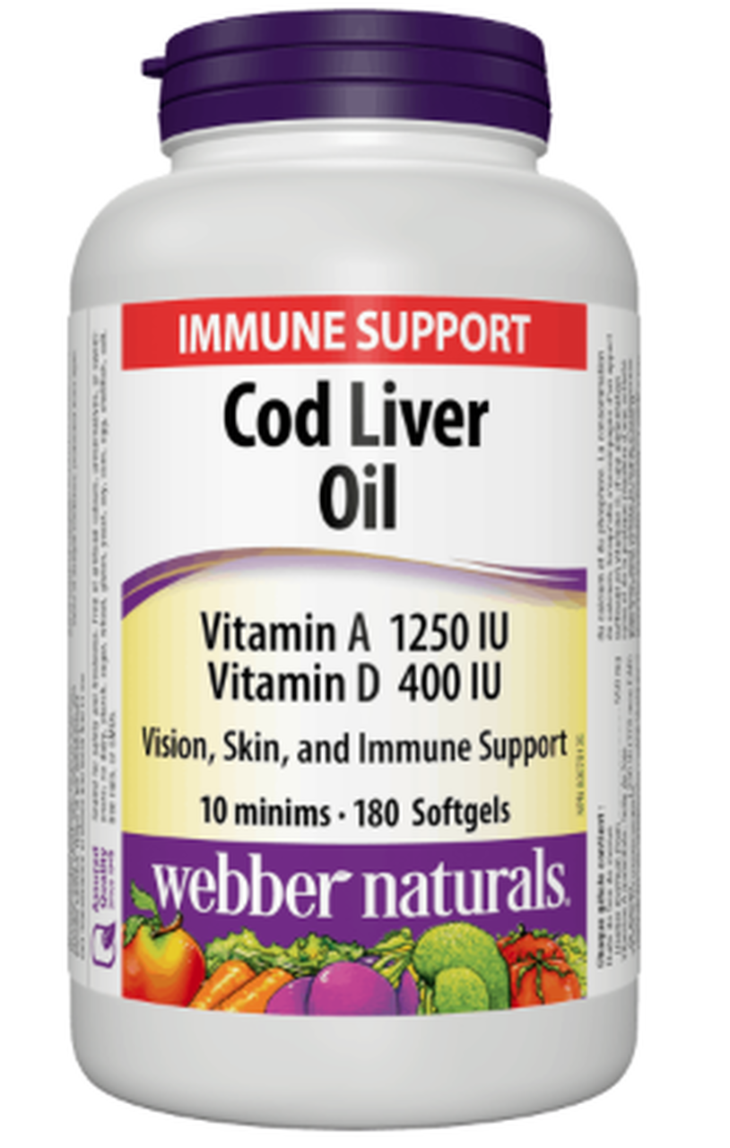 Cod Liver Oil Softgel Webber | 180 Tablets