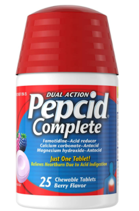 Pepcid Complete Chewable Mint Antacid Tablets, 25
