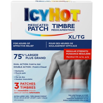 Icy Hot Medicated Patch XL 3.0 Count, 3.00